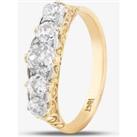 Pre-Owned Vintage Yellow Gold 1.25ct Diamond Five Stone Ring 41481112