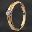 Pre-Owned 18ct Yellow Gold 0.15ct Brilliant Cut Diamond Solitaire Ring 4148401