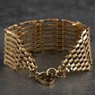 Pre-Owned 9ct Yellow Gold Gate Bracelet 4153056