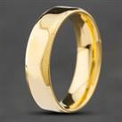 Pre-Owned 18ct Yellow Gold Bevelled Edge Court 6mm Plain Wedding Ring 41871073