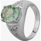 Pre-Owned 18ct White Gold Paraiba Tourmaline and Diamond Ring 4248224