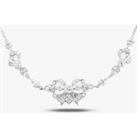 Pre-Owned Niessing Platinum 16 Inch Diamond Set Bow Necklace 4304699