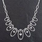 Pre-Owned 18ct White Gold 5.00ct Brilliant Cut Diamond Fancy 16 Inch Necklace 4314052