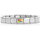 Nomination CLASSIC Composable Gold Rainbow Hearts Bracelet 030000 + 030263/22