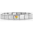 Nomination CLASSIC Composable Gold Rainbow Heart Bracelet 030000 + 030272/54