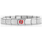 Nomination CLASSIC Composable Silver Red Poppy Bracelet 030000 + 330305/17