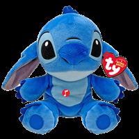 ORIGINAL TY BEANIE DISNEY  STITCH  6" PLUSH BRUSHED FABRIC SOFT TOY 44012