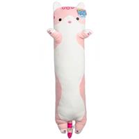 PlayWorks Hugs & Snugs 70cm Long Plush: Pink Cat