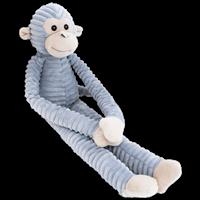 PlayWorks Hugs & Snugs Ribbed Hanging Monkey: Grey