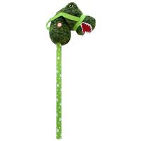 Green Dinosaur Hobby Horse - 68cm - Role Play Toys - Toys & Games