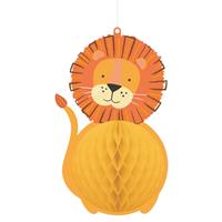 Safari Lion Honeycomb Party Decoration - 28cm - Animal Decoration - Party Accessories - Party Supplies - Party & Celebration Decorations