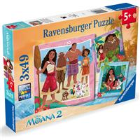 Disney Moana 3-in-1 Jigsaw Puzzle Boxset