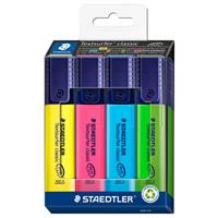 Staedtler Textsurfer Classic Highlighters - Pack Of 4 - Back To School Stationery - Highlighters - Stationery Supplies