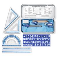 Staedtler Noris Maths Tin Set - 10 Piece Set - School Supplies - Stationery Set