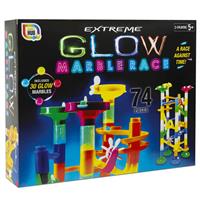 Extreme Glow Marble Race Game - 74 Pieces - Game Hub - Marbe Racetrack Game - Age 5+ - Activity Toys