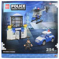 Block Tech Police Force - 220 Piece Set - Bloc Tech - Building Blocks - Activity Toys