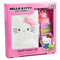 Hello Kitty Fluffy Diary Set