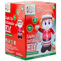 Elf Inflatable Christimas Decoration - 180cm - Indoor & Outdoor Decoration - LED Lights - Christmas Decorations