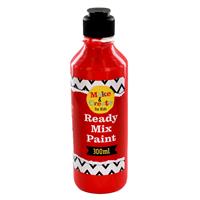 Red Readymix Paint - 300ml - Make & Create - Ready Mixed Paint - Art Supplies