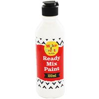 White Readymix Paint - 300ml - Make & Create - Ready Mixed Paint - Art Supplies