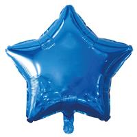 Blue Star Helium Balloon - 19 Inches - Star - Blue - Birthday Balloons - Helium Balloons - Shaped Balloons - Party & Celebration Decorations