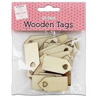 Wooden Tags: Pack of 25