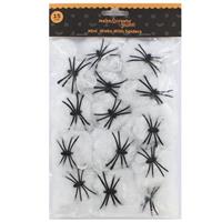 Halloween Spider Web Decoration - Pack Of 15 - Make & Create Junior - Halloween Decorations - Party Supplies