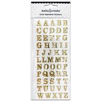 Gold Alphabet Stickers