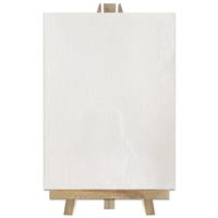 Crawford & Black Stretched Canvas with Easel - 12cm x 16cm - Stretched Canvas - Art Supplies