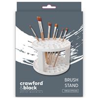 Crawford & Black Brush Stand - Holds Up to 49 Brushes -Painting Accessories - Art Supplies