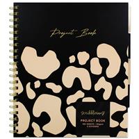 Scribblicious Mono Wiro Project Book - Black & Cream - Notebooks - Stationery Supplies