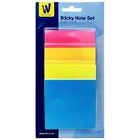 Sticky Notes - Pack of 4 - Works Essentials - Sticky Notes - Stationery Supplies