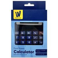 Dual Powered Calculator - Black - Works Essentials - Back To School Stationery - Calculator - Stationery Supplies