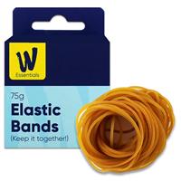 Elastic Bands - 75g - Works Essentials - Back To School Stationery - Office Stationery - Stationery Supplies