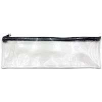 Pencil Case - 30cm - Clear - Works Essentials - Back To School Stationery - Pencil Cases - Stationery Supplies