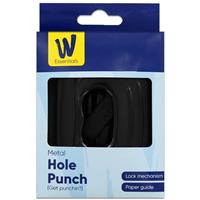Metal Hole Punch - Black - Works Essentials - Office Supplies - Staionery Supplies