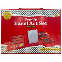 Pop-Up Easel Art Set - Over 200 Pieces - Art Sets - Art Supplies