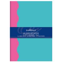 Scribblicious Aligned A5 Exercise Books: Pack of 3 - School Books - Notebooks - Stationery Supplies