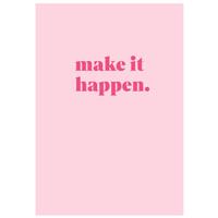 B5 Flexi Make It Happen Notebook - Pink - Notebooks - Stationery Supplies