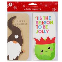 Christmas Gonk Money Wallets: Pack of 2