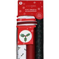 Christmas Gift Wrap & Accessories: Holly Jolly