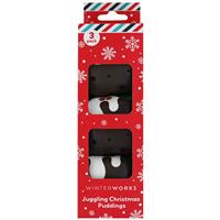 Christmas Pudding Juggling Balls: Pack of 3