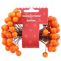 Festive Orange Berries: Pack of 80