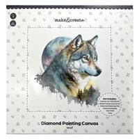 Wolf Diamond Painting Canvas - 6 Piece Set - Make & Create - Diamond Art Kits - Art & Craft Supplies