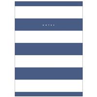 A5 Casebound Navy Stripe Notebook