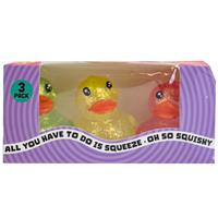 Glitter Duck Sugar Squishies: Pack of 3