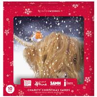 Charity Highland Cow Christmas Cards: Pack of 10