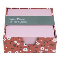 Mini Ditzy Floral Memo Cube - Sticky Notes - Office Supplies - Stationery Supplies