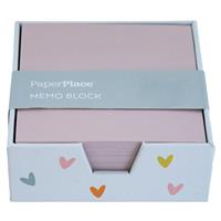 Memo Blocks mini Pastel Hearts - Sticky Notes - Office Supplies - Stationery Supplies