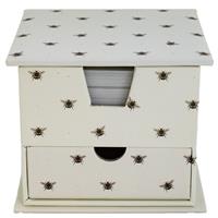Bee Print Memo Cube with Draw - Sticky Notes - Office Supplies - Stationery Supplies